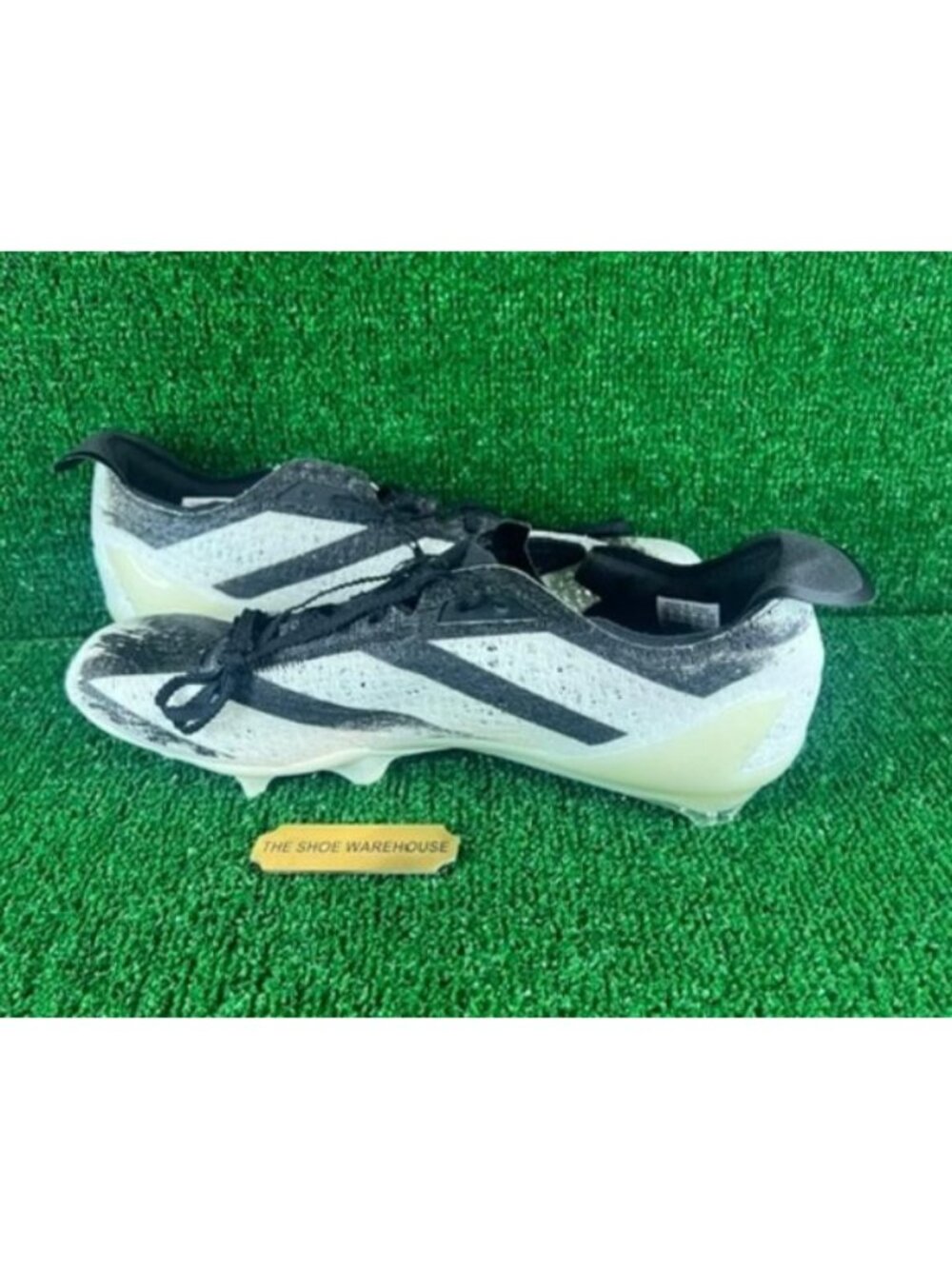 Men's Adidas Y3 Adizero Strung 40 Black White Football Cleats KJ4354 Size 12